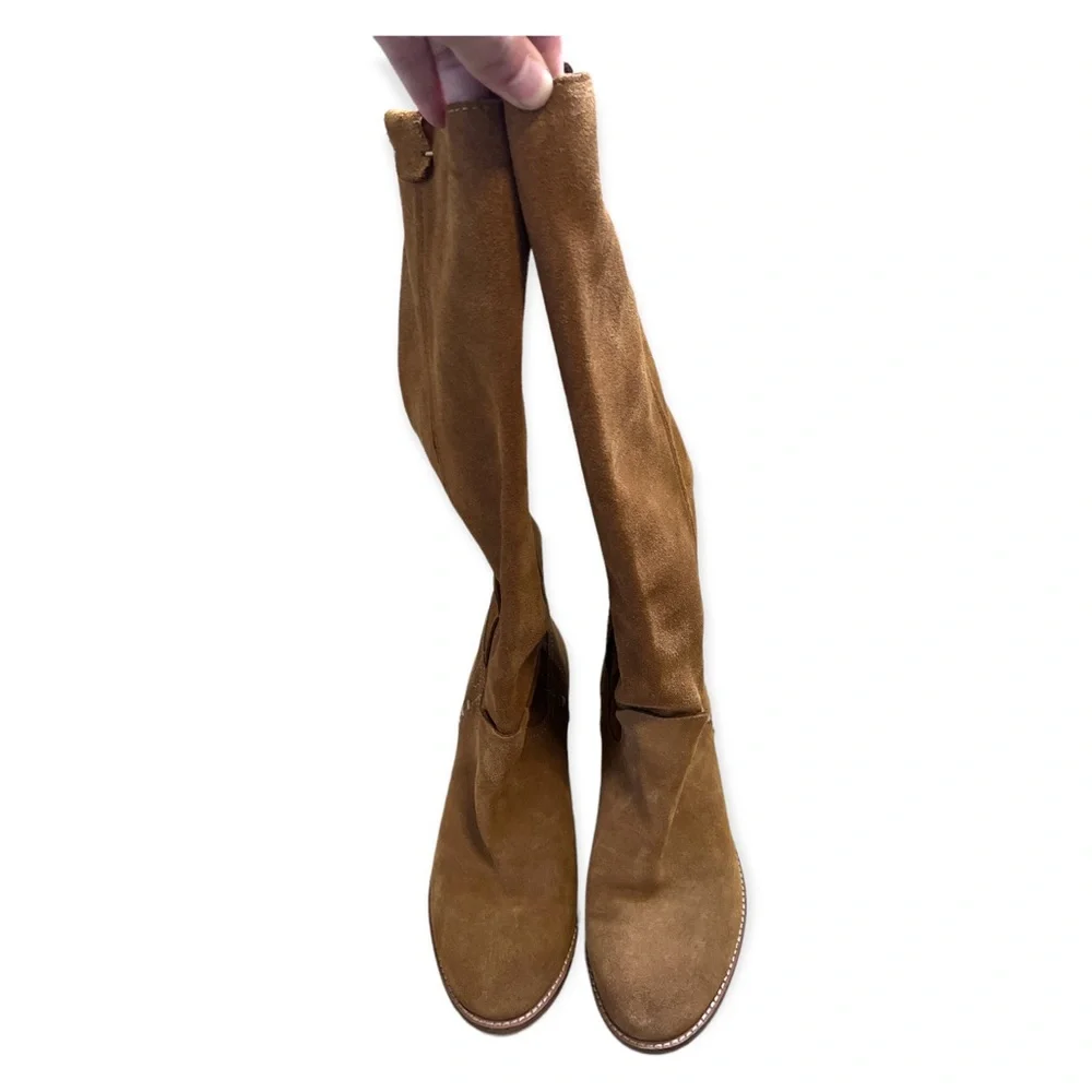 DOLCE VITA suede boots size 10 in dark tan - Picture 3 of 7